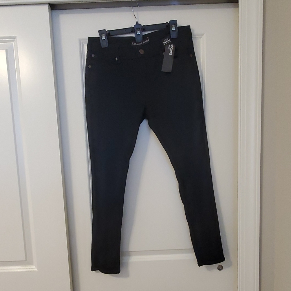 NWT Express Women's Dark Indigo Jeggings 12S